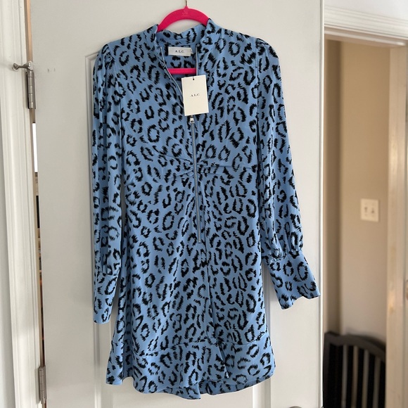 A.L.C Marcella Leopard Print Dress - Picture 2 of 8